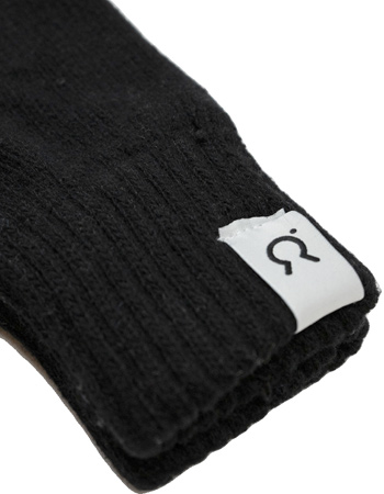 Handschoenen Anita Gerecycled Cashmere Black Aredisia detail