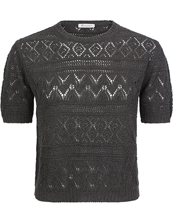 Shirt Neda Maglia Gerecycled Grey Antracite