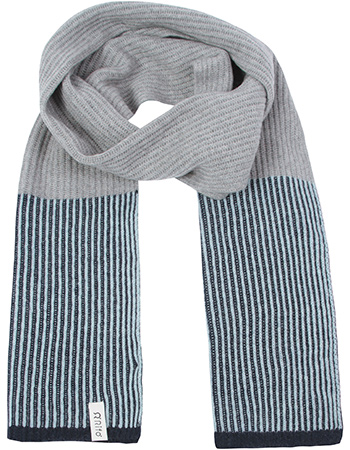Shawl Teresa Recycled Cashmere Blue Alabastro