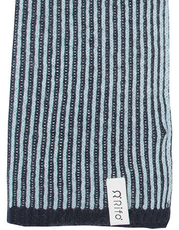 Shawl Teresa Recycled Cashmere Blue Alabastro detail