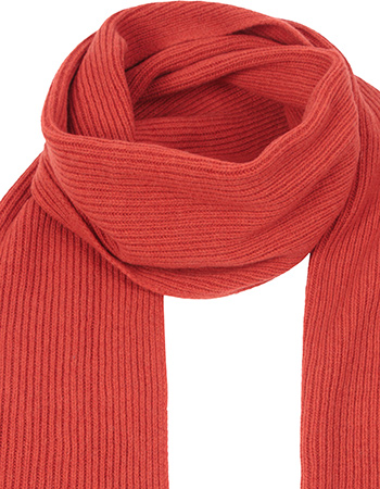 Shawl Fedrica Recycled Cashmere Orange Becca detail