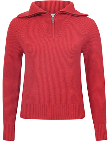Trui Annalisa Gerecycled Wol Red Papavero