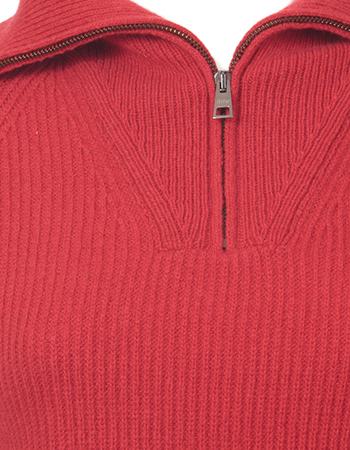 Trui Annalisa Gerecycled Wol Red Papavero detail