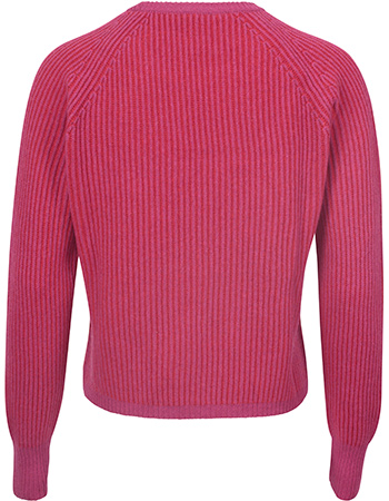 Trui Emillia Gerecycled Wol Red Pink detail
