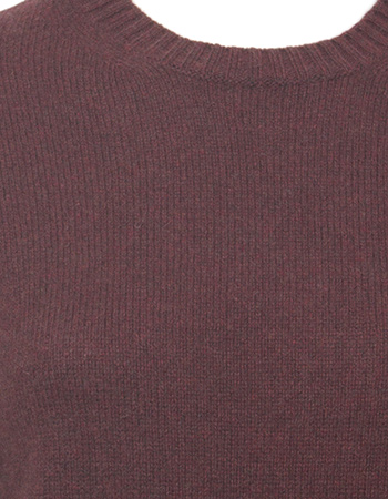 Trui Laura Gerecycled Wol Brown Cafe detail