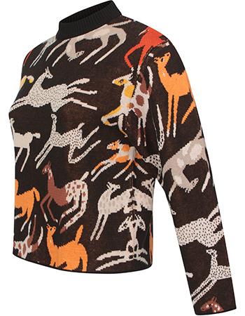 Trui Limhamn Mustang Party Black detail