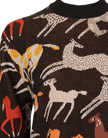 Trui Limhamn Mustang Party Black detail