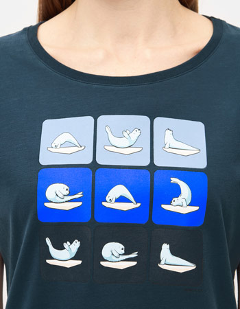 T-shirt Yoga Robbe Navy