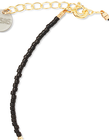 Armband Morse Code F You Black detail