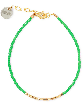 Armband Morse Code Happy Green