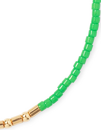 Armband Morse Code Happy Green detail