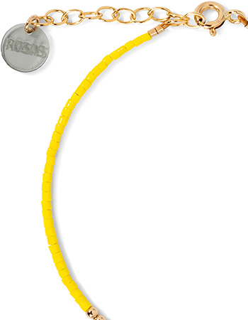 Armband Morse Code Sunshine Yellow detail