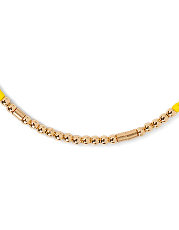 Armband Morse Code Sunshine Yellow detail