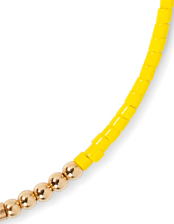 Armband Morse Code Sunshine Yellow detail