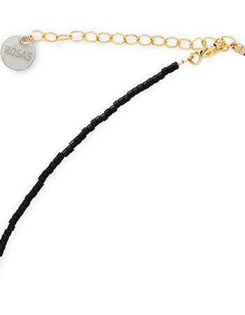 Ketting Morse Code Super Woman Black detail