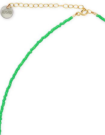 Ketting Morse Code Lucky Fortune Green detail