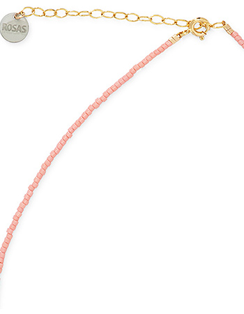 Ketting Morse Code Perfectly Imperfect Lychee detail