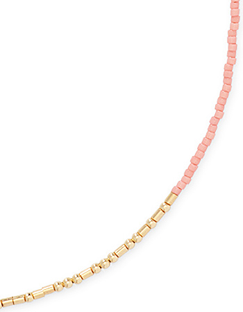 Ketting Morse Code Perfectly Imperfect Lychee detail