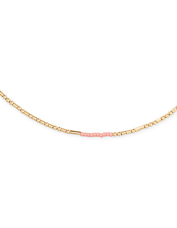 Ketting Morse Code Perfectly Imperfect Lychee detail