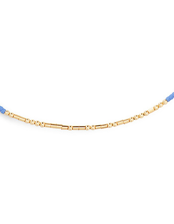 Ketting Morse Code Unstoppable Periwinkle detail
