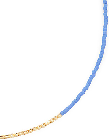 Ketting Morse Code Unstoppable Periwinkle detail