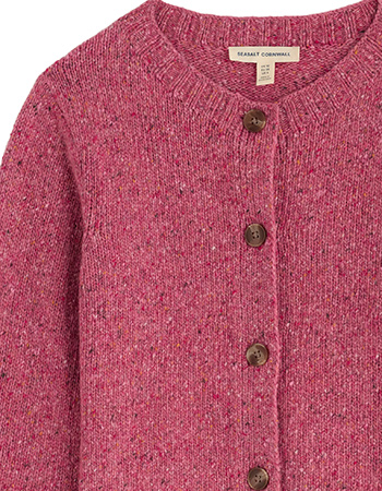 Cardigan Merinowol Dawson Pick Squash detail