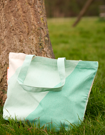 Duurzame shopper NoMorePlastic Soft Mint