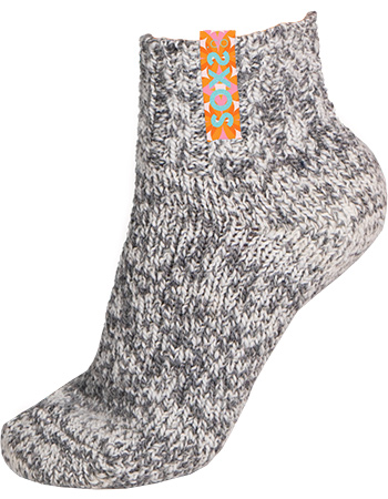 Sokken Bio Wol Enkel Grijs Summer Breeze detail