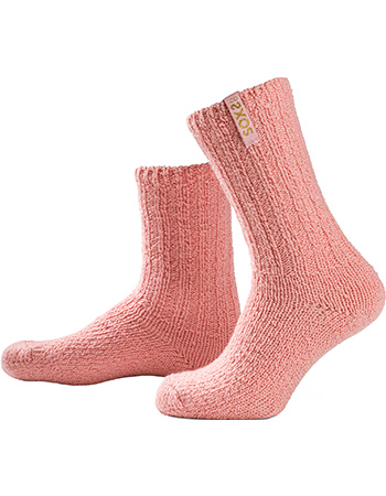 Sokken Bio Wol Kuit Roze Blushing Pink