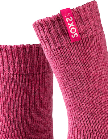 Sokken Eco Wol Medium Cold Proof Desert Roze detail