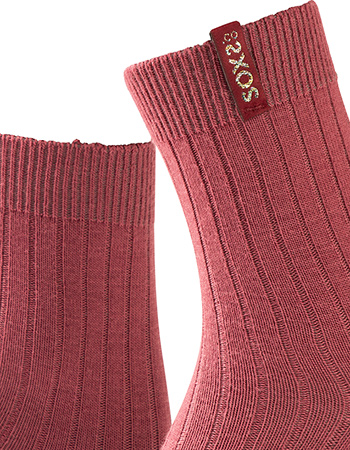 Sokken Eco FineWool Kuithoogte Rumba Red detail