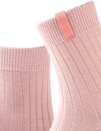 Sokken Eco FineWool Kuithoogte Opal Rose detail