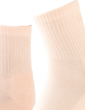 Sokken Bio Katoen Pilates Antislip Enkelhoogte Soft Pink detail