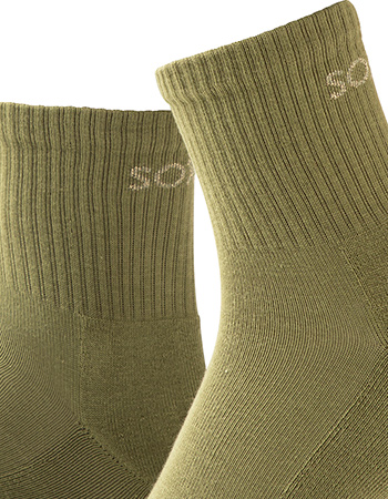 Sokken Bio Katoen Pilates Antislip Enkelhoogte Green detail