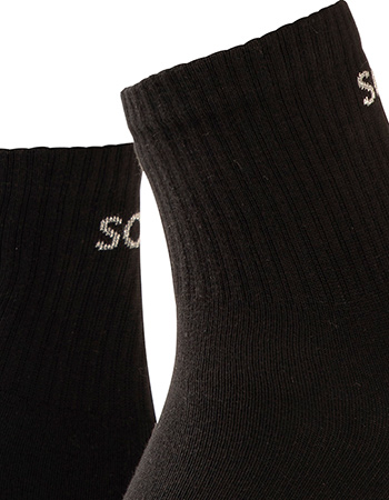 Sokken Bio Katoen Pilates Antislip Enkelhoogte Lurex Black detail