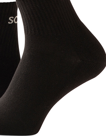 Sokken Bio Katoen Pilates Antislip Enkelhoogte Lurex Black detail