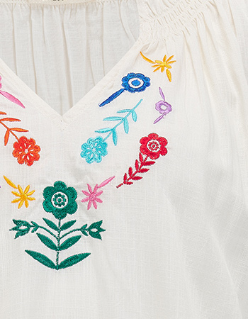 Top Haydee Shirrerd Rainbouw Off White detail