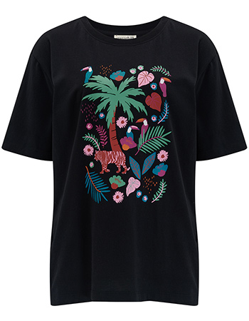 T&#8209;shirt Kingsley Relaxed Tigers Black