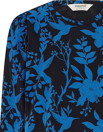 Blouse Clarissa Hummingbird Black detail
