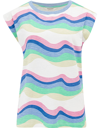 T‑shirt Chrissy Dreamy Waves Off White