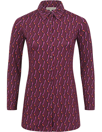 Blouse Anby Met Split Soft Purple