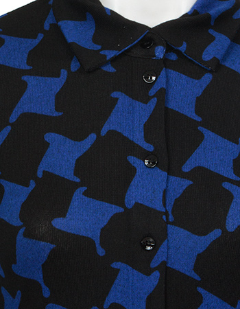 Blouse Com Soft Geo Blue detail