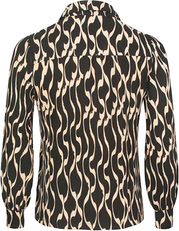 Blouse Irwo Negro detail