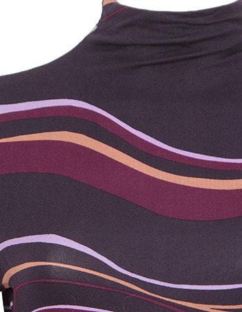 Jurk Alvi Midi Perkins Collar Morado detail