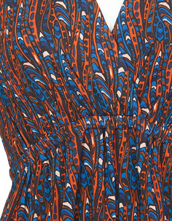 Jurk Dico Crossed Azul detail