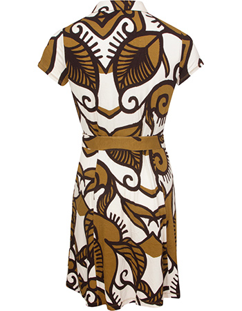 Jurk Tice Olive detail