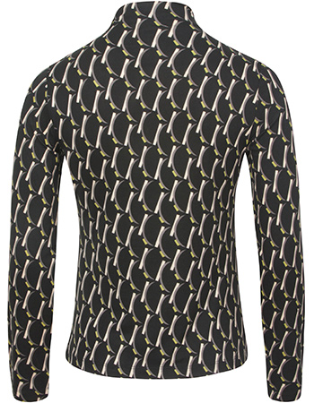 Longsleeve Anby Turtleneck Zwart detail