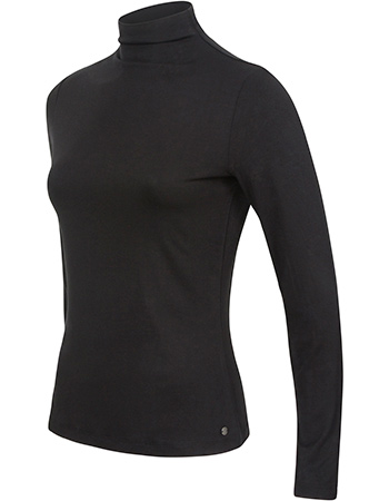 Longsleeve Bo Turtle Dun Zwart col perkins detail