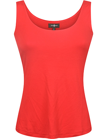 Top Surk With Wide Straps Red