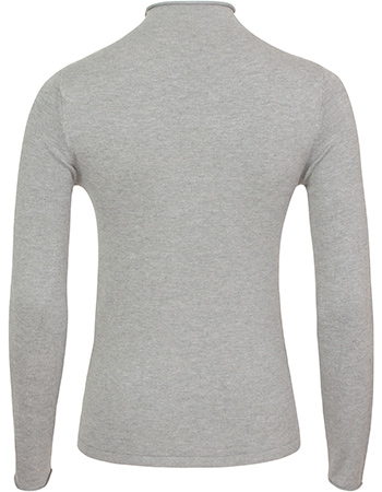 Trui Perkins Turtle Neck Grey detail